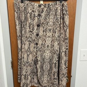 Snake print midi skirt from Nordstrom